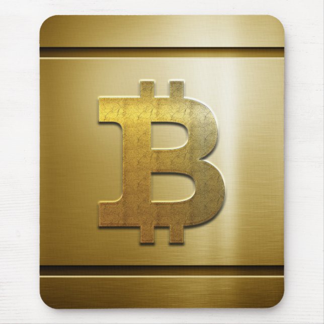 Bitcoin logo mouse pad (Front)