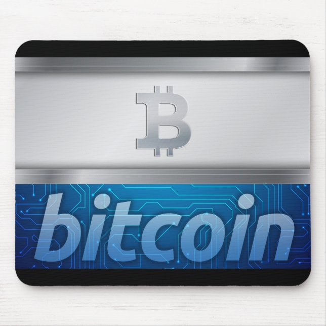 Bitcoin logo mouse pad (Front)