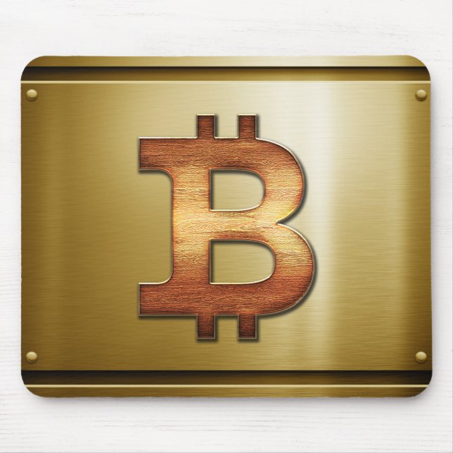 Bitcoin logo mouse pad (Front)