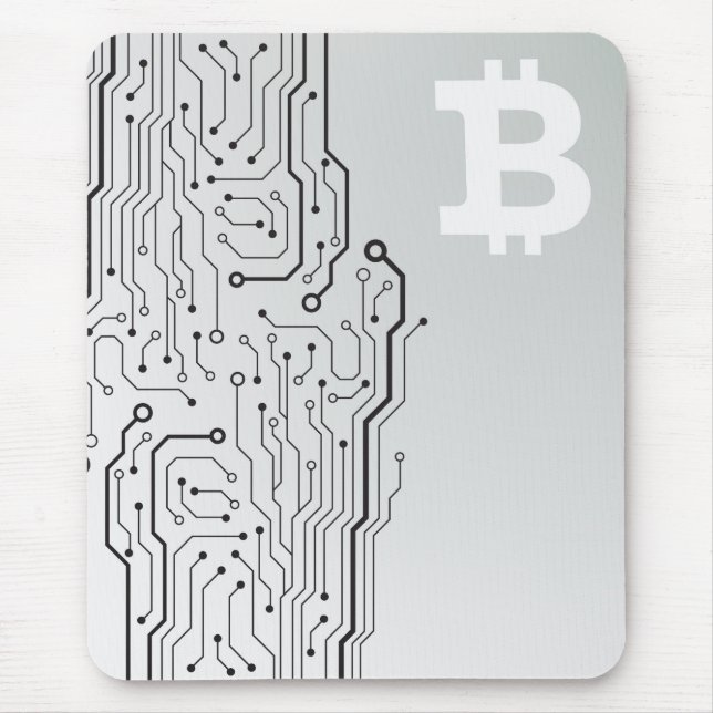 Bitcoin logo mouse pad (Front)