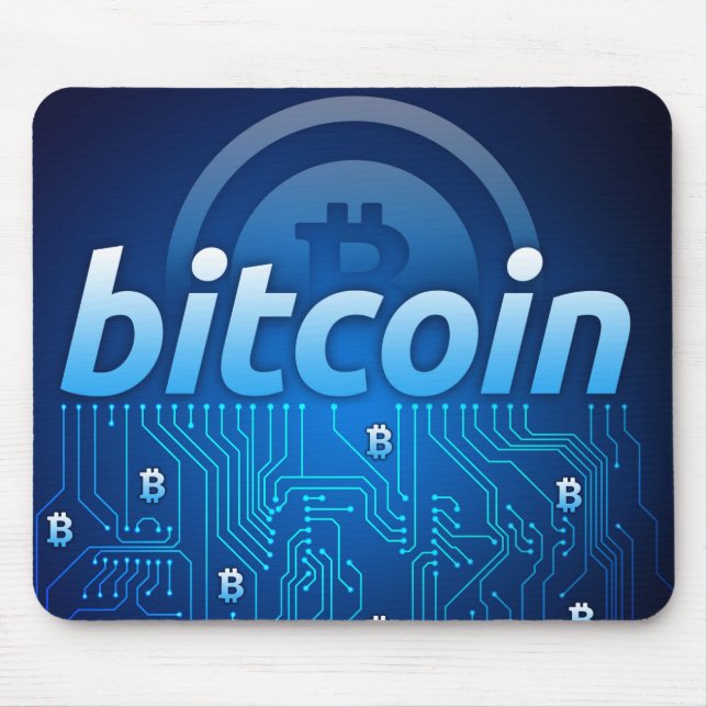 Bitcoin logo mouse pad (Front)