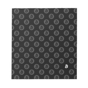 Bitcoin Logo Notepad