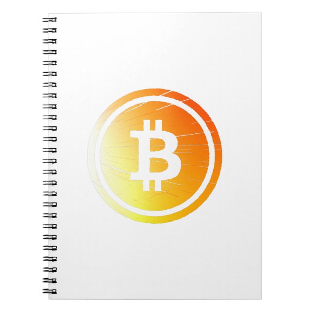 Bitcoin Logo Perfect Grunge Style Notebook (Front)