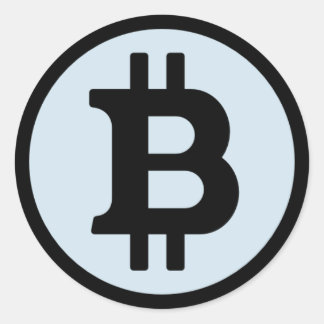 Bitcoin Logo Round Sticker