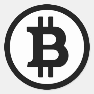 Bitcoin Logo Round Sticker