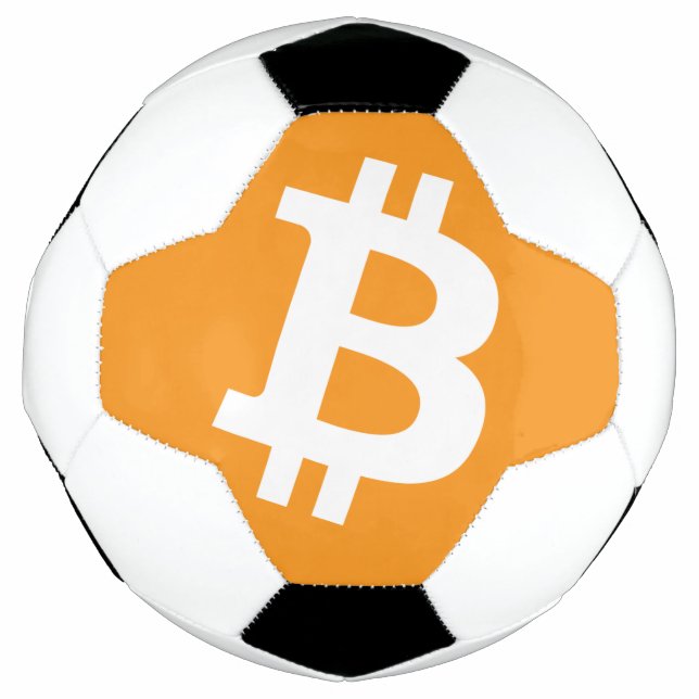 Bitcoin Logo Soccer Ball (Front)