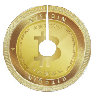 Bitcoin Logo Symbol Crypto Christmas Tree Skirt