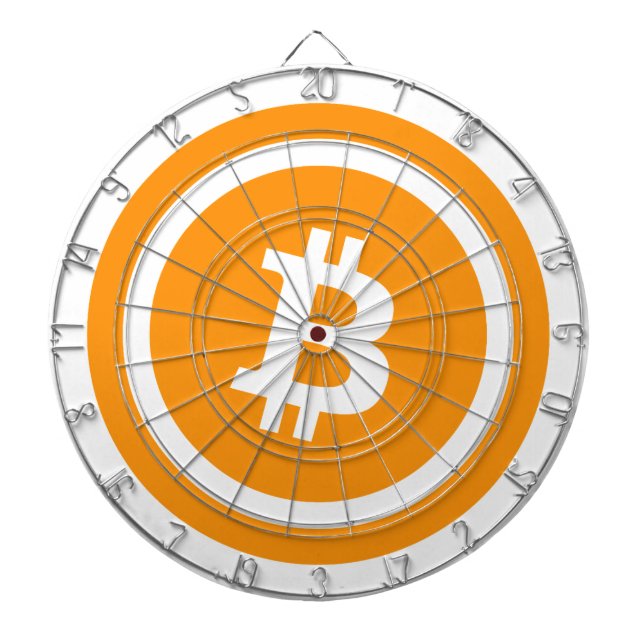 Bitcoin Logo Symbol Cryptocurrency Coin Dart Board (Front)
