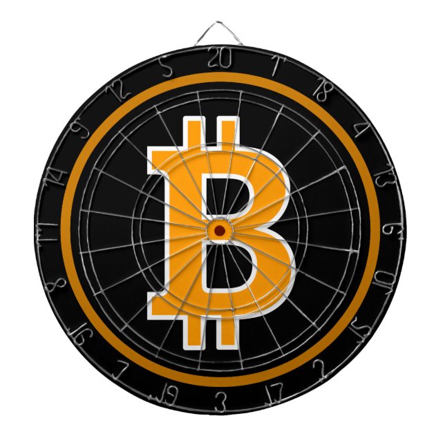 Bitcoin Logo Symbol Cryptocurrency Coin Dartboard (Front)