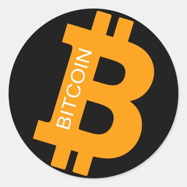Bitcoin Logo Symbol Cryptocurrency Crypto Sticker (Front)