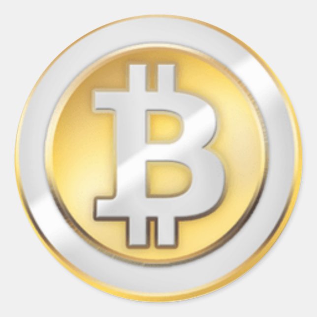Bitcoin Logo Symbol Cryptocurrency Crypto Sticker (Front)