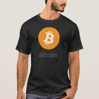 Bitcoin logo with writing