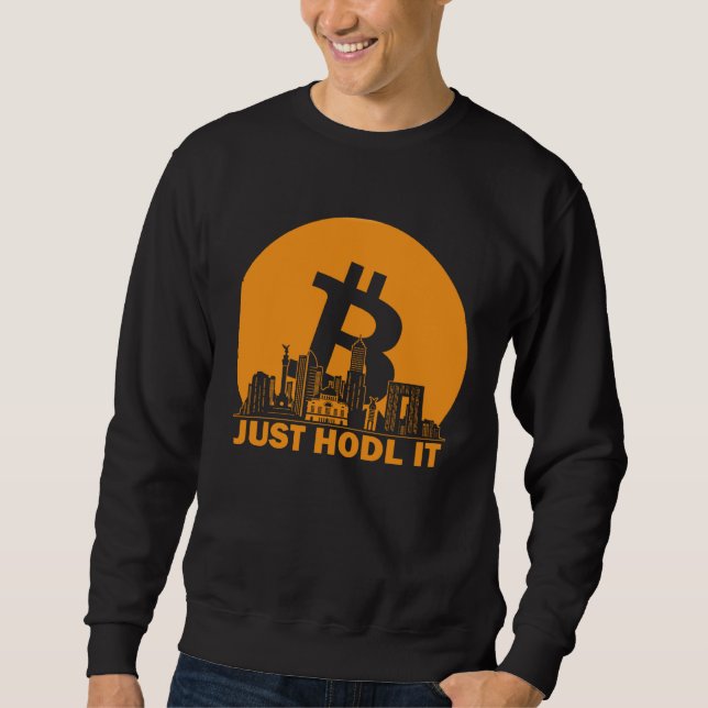 Bitcoin Mexico City Skyline  Mexico City Bitcoin M Sweatshirt (Front)