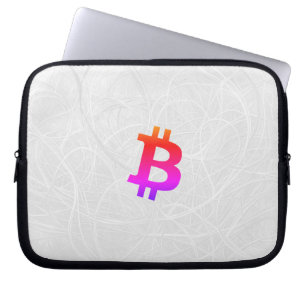 Bitcoin Miami Neuron White Laptop Sleeve