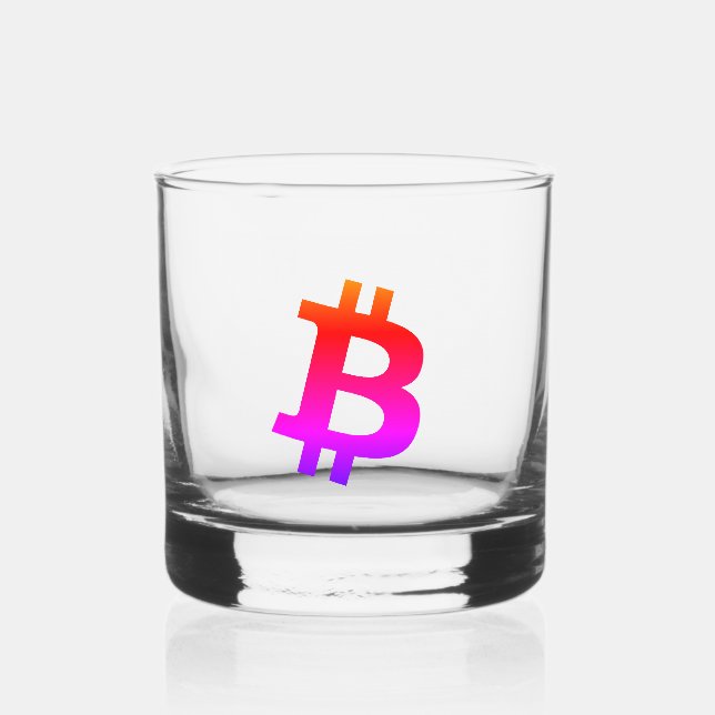 Bitcoin Miami Whiskey Glass (Front)