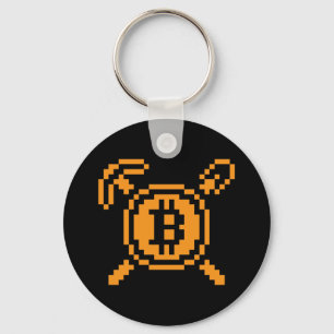 Bitcoin Miner BTC 8-Bit Basic Keychain