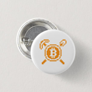 Bitcoin Miner BTC 8-Bit Button