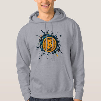 Bitcoin Miner in Space – Glowing Astronaut Design Hoodie