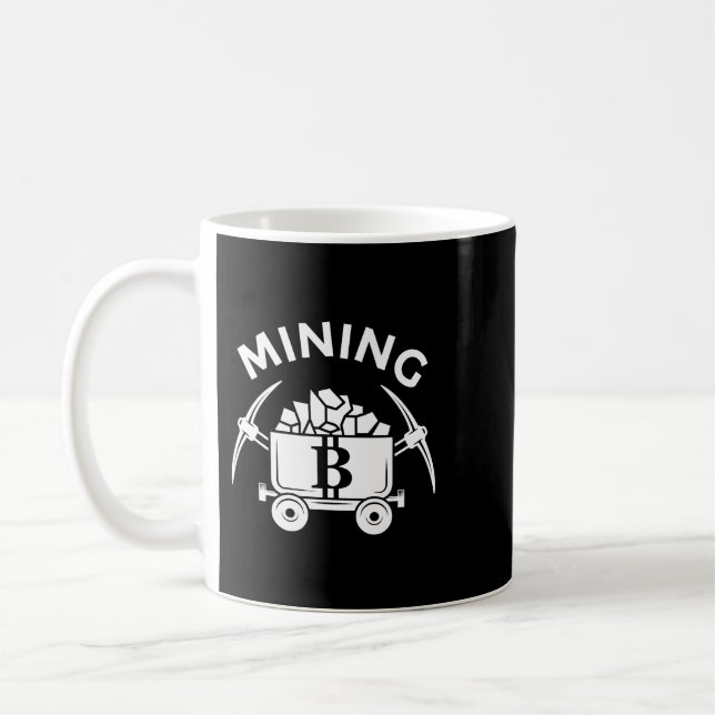 Bitcoin Mining Coffee Mug (Left)