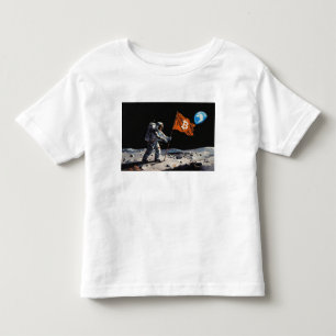 "Bitcoin Moon" Oil Painting #1 Toddler T-Shirt