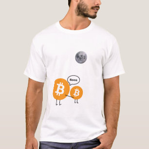 Bitcoin Moon Soon  Funny Daddy Child Crypto T-Shirt