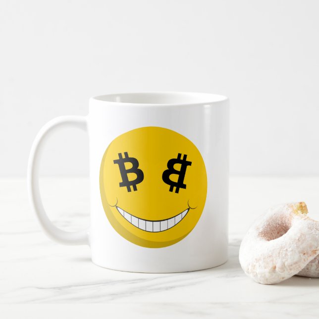 Bitcoin Mug (BTC) (With Donut)