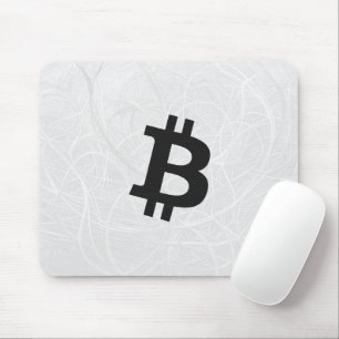 Bitcoin Neuron White Mouse Pad