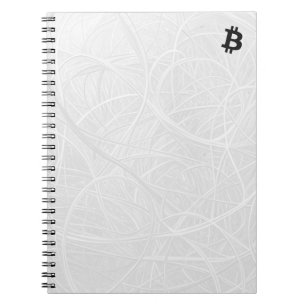 Bitcoin Neuron White Notebook