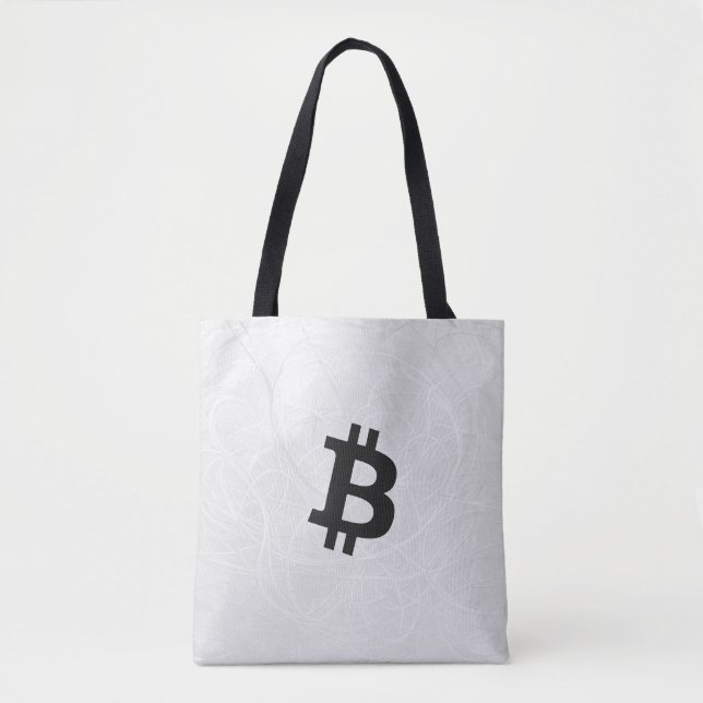 Bitcoin Neuron White Tote Bag (Front)