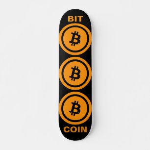 Bitcoin Orange-Black edition Skateboard
