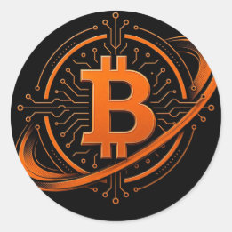 Bitcoin Orbital Circuit Seal Sticker