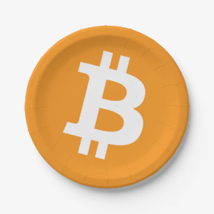 Bitcoin  paper plate