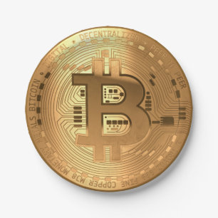 Bitcoin paper plate