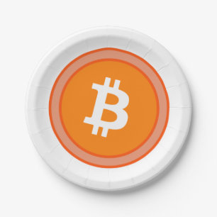 bitcoin paper plate