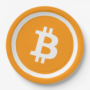 Bitcoin Paper Plate
