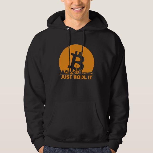 Bitcoin Paris Skyline  Paris Bitcoin Maximalist Hoodie (Front)