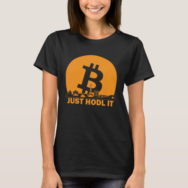 Bitcoin Paris Skyline  Paris Bitcoin Maximalist T-Shirt (Front)