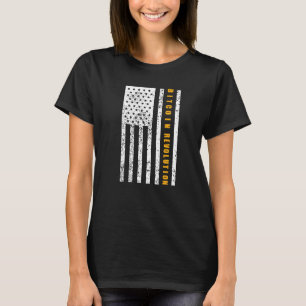 Bitcoin Patriotism Patriotic Vintage American Flag T-Shirt
