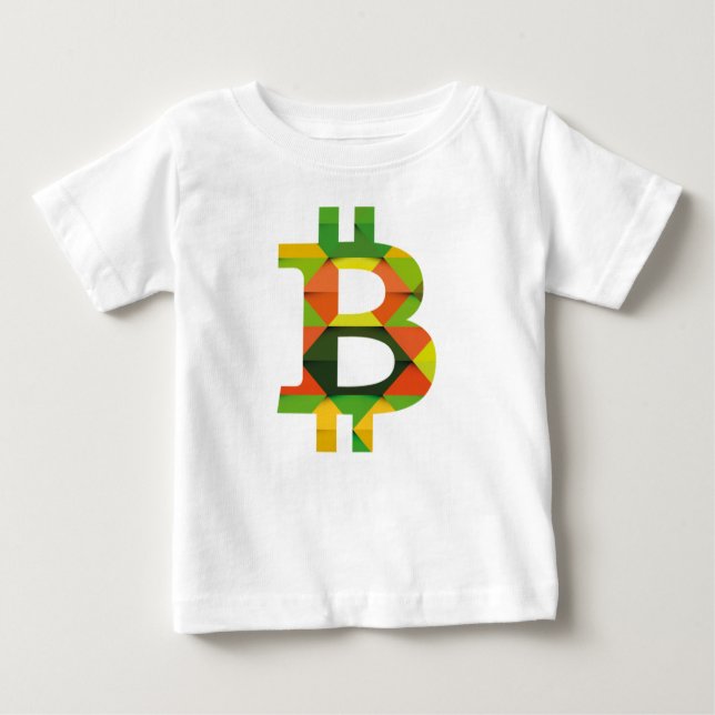 BITCOIN/PATTERN-Toddler's Romper Baby T-Shirt (Front)