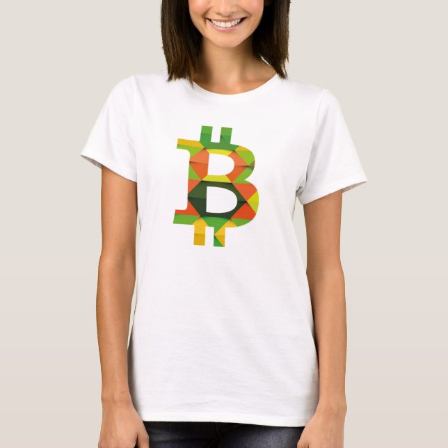 BITCOIN/PATTERN-Women's Crop Top (Front)