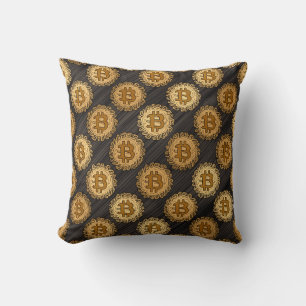 Bitcoin pillow cushion