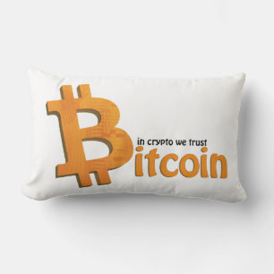 Bitcoin pillow - in crypto we trust