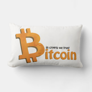 Bitcoin pillow - in crypto we trust