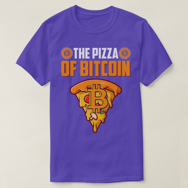 Bitcoin Pizza Day May 22nd, Bitcoin Cryptocurrency T-Shirt (Design Front)