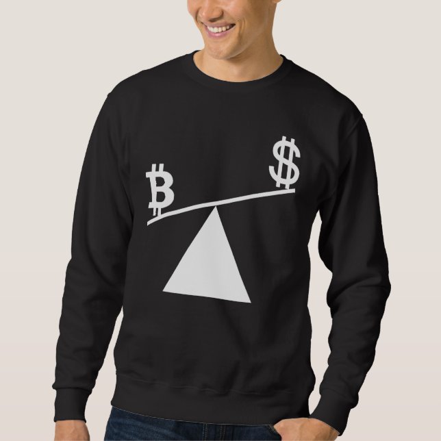 Bitcoin Plan B Time For Plan B Accept Bitcoin Mean Sweatshirt (Front)
