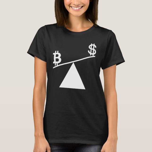 Bitcoin Plan B Time For Plan B Accept Bitcoin Mean T-Shirt (Front)
