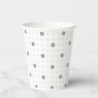 Bitcoin Polka Dot 8oz Paper Cup