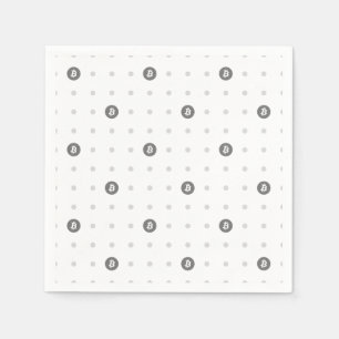 Bitcoin Polka Dot Paper Napkin