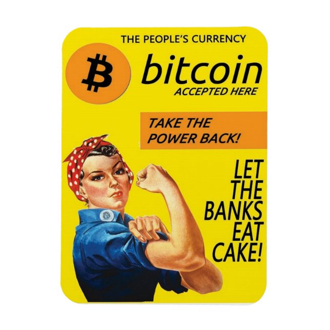 Bitcoin Propaganda Magnet (Vertical)