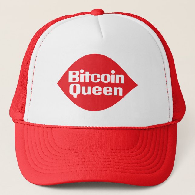 Bitcoin Queen Parody Image T-Shirt Trucker Hat (Front)